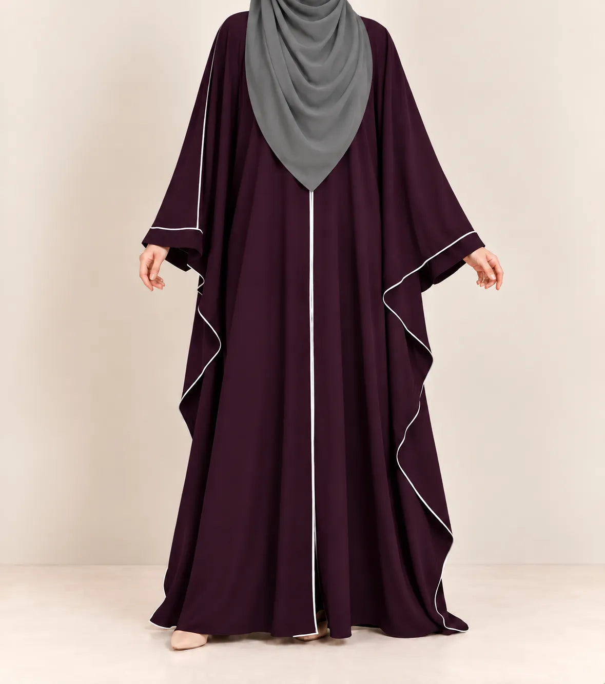 Kaftan Abaya With Piping