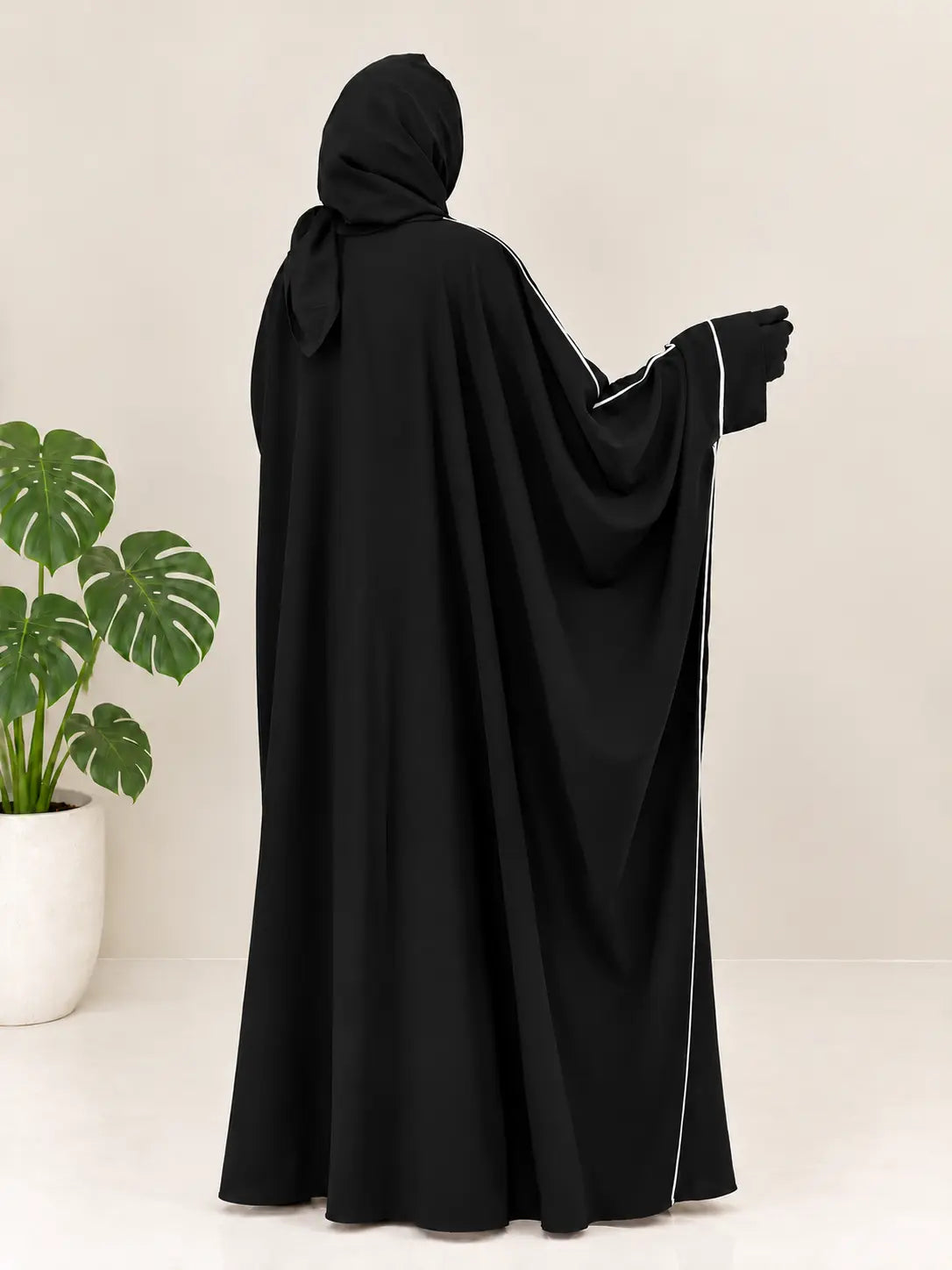 Kaftan Abaya With Piping