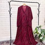 Twill Rayon Front Open Abaya
