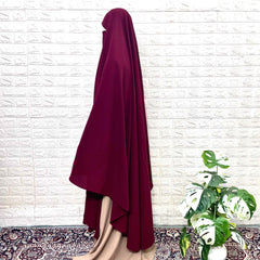 Maroon Awrah Khimar