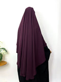 Plum Round Khimar
