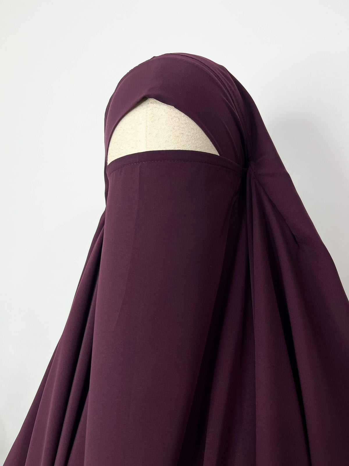 Plum Round Khimar