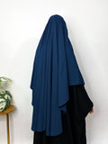 Crystal Blue Round Khimar
