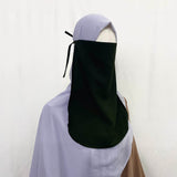 Hunter Green Round Half Niqab