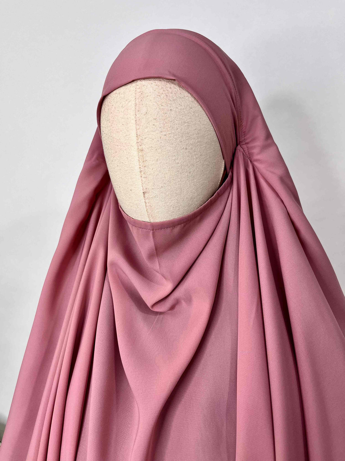 Pastel Pink Round Khimar