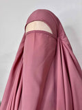 Pastel Pink Round Khimar