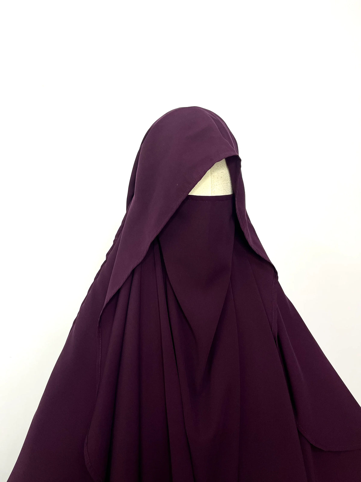 Plum Flap Round Khimar