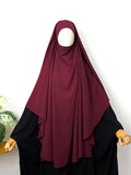 Maroon Round Khimar