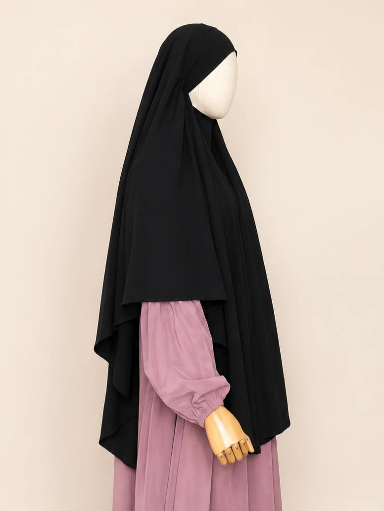 Cey Crush Black Round Khimar
