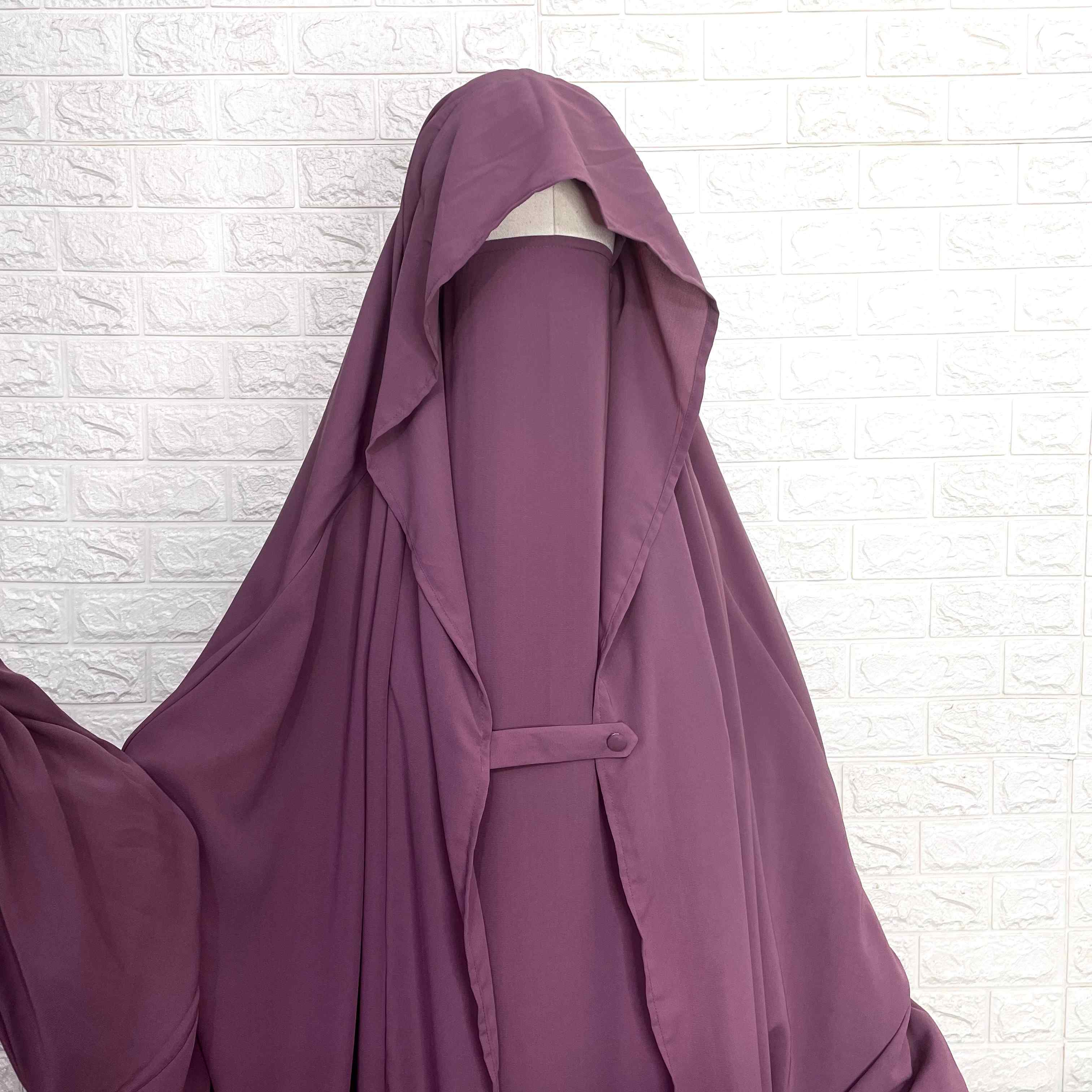 Dusty Mauve Saudi Jilbab