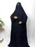 Black saudi jilbab