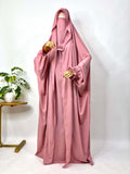 Pastel Pink Saudi Jilbab
