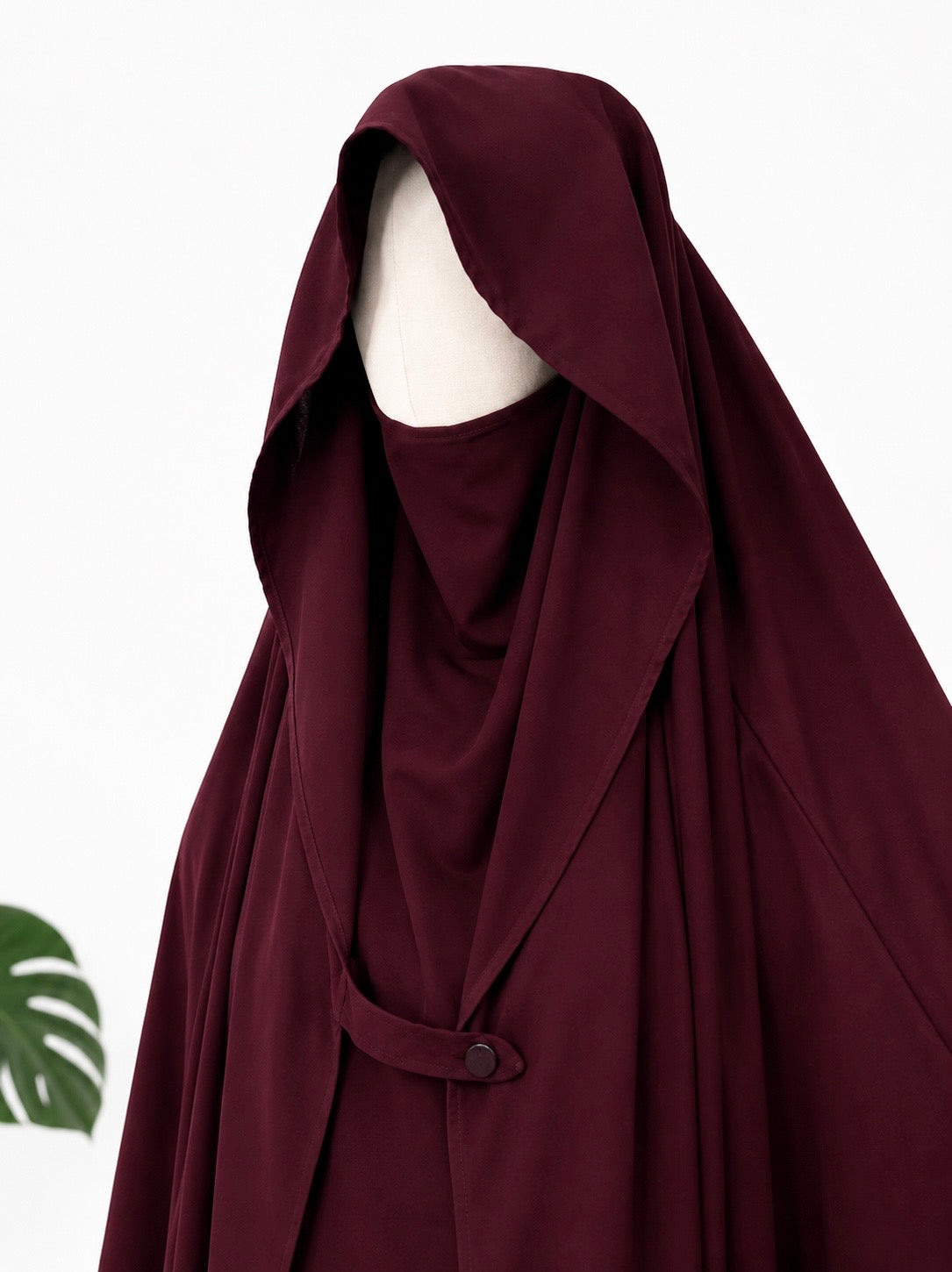 Maroon Saudi Jilbab