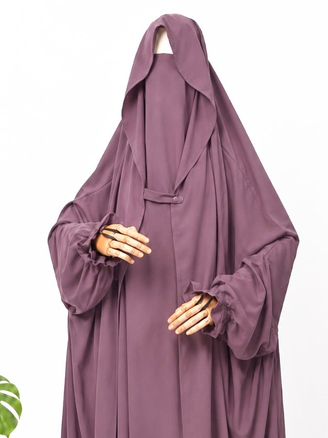 Dusty Mauve Saudi Jilbab