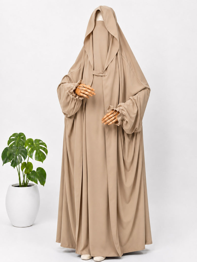 Beige Saudi Jilbab