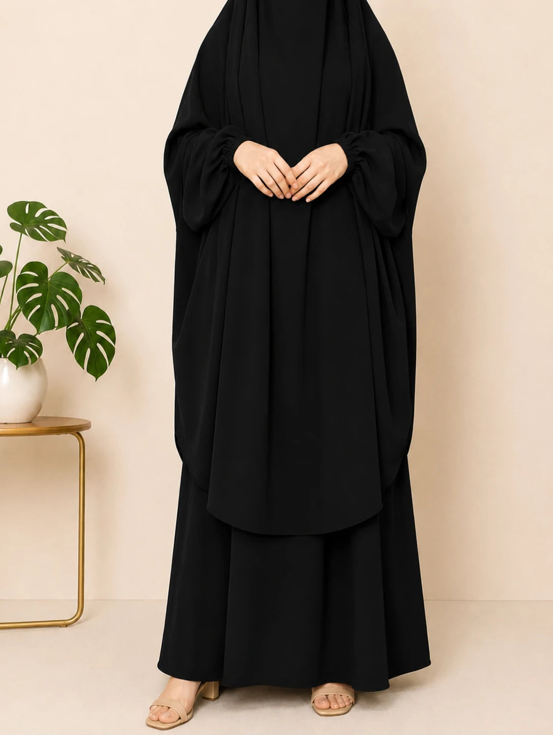 Black Two Pc Jilbab