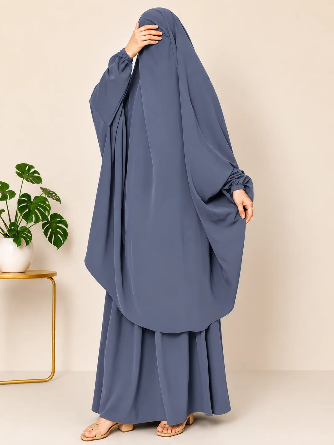 Grey Two Pc Jilbab