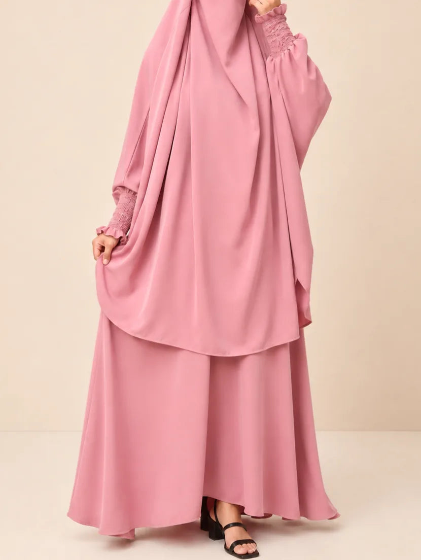 Two Pc Jilbab With Skirt