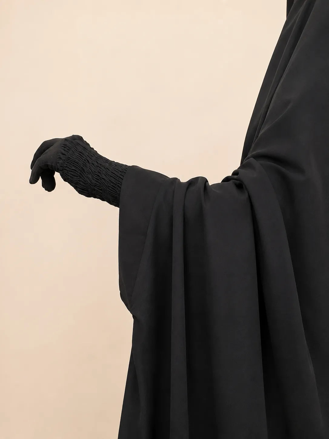 Black Two Pc Abaya Set