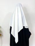 White Flap Diamond Khimar