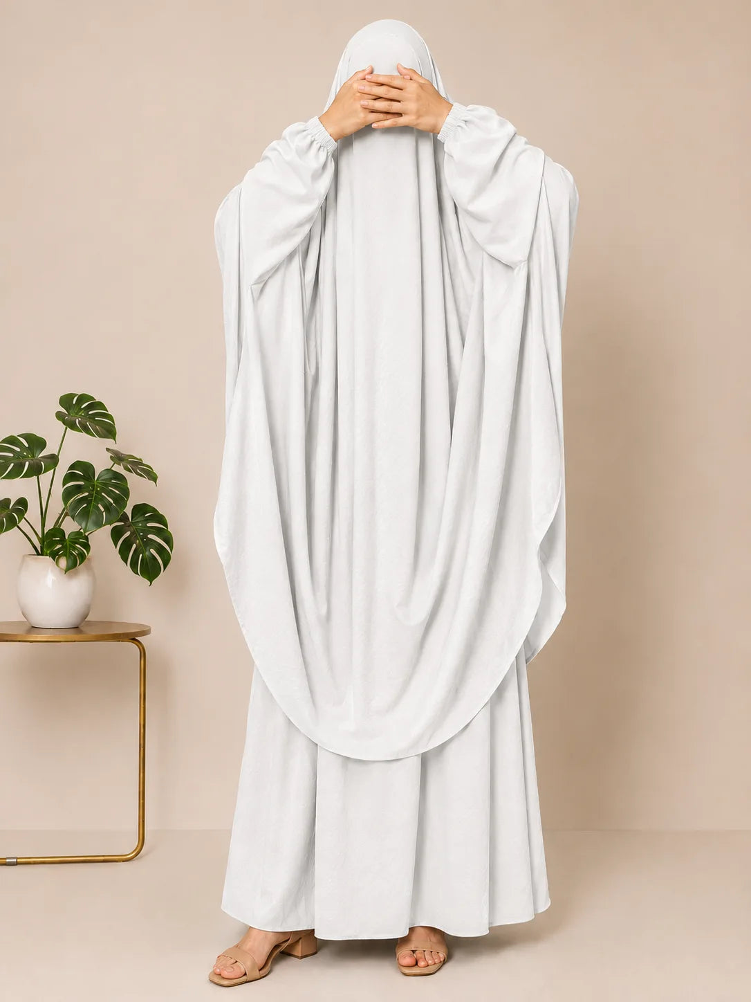 White Two Pc Jilbab
