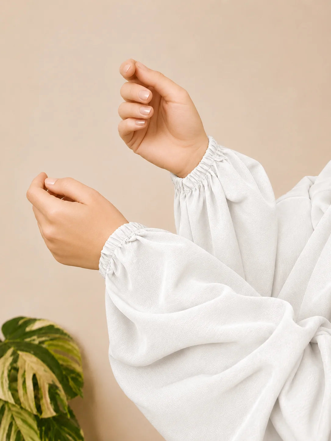 White Two Pc Jilbab