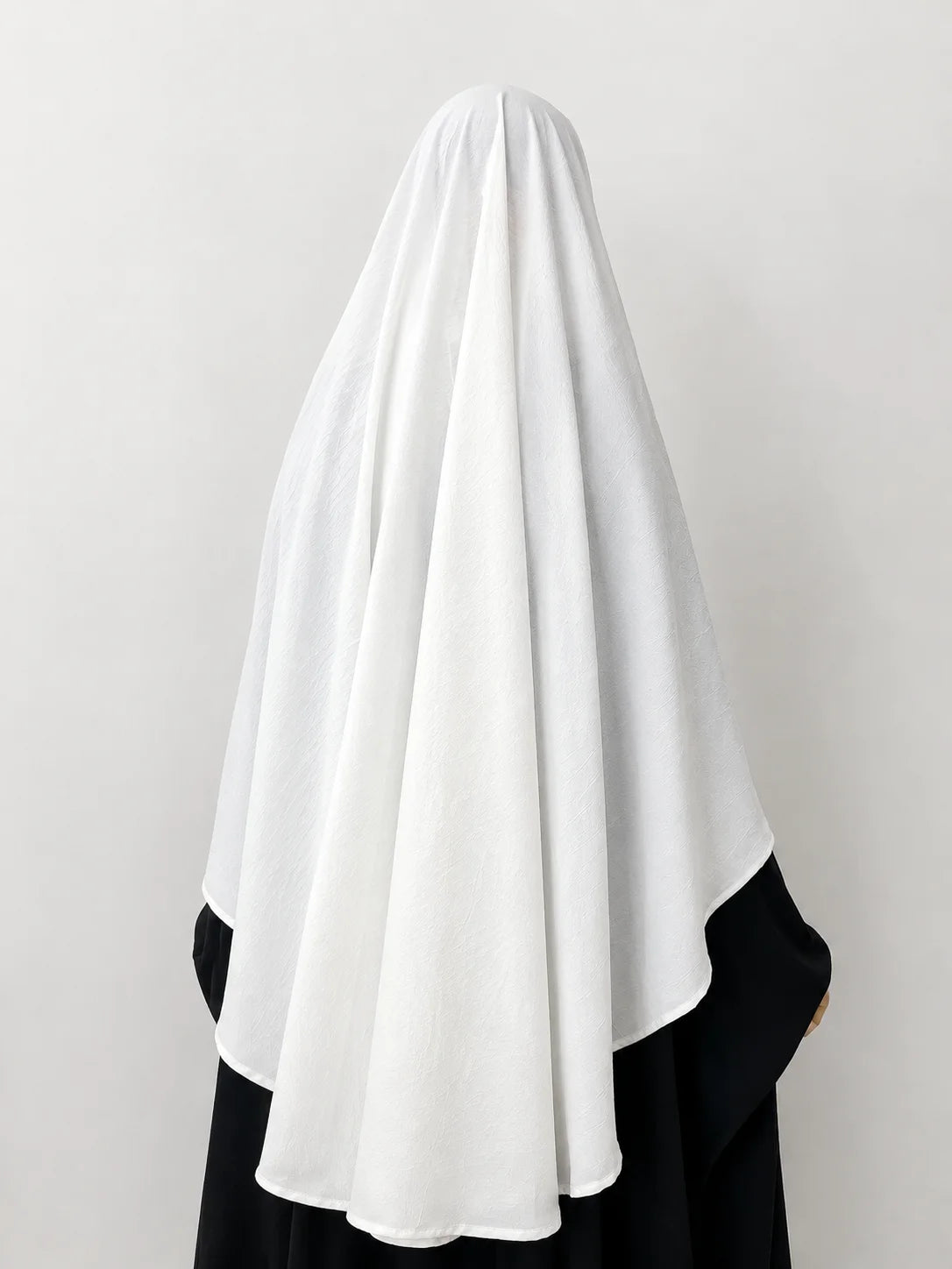 White Flap Round Khimar