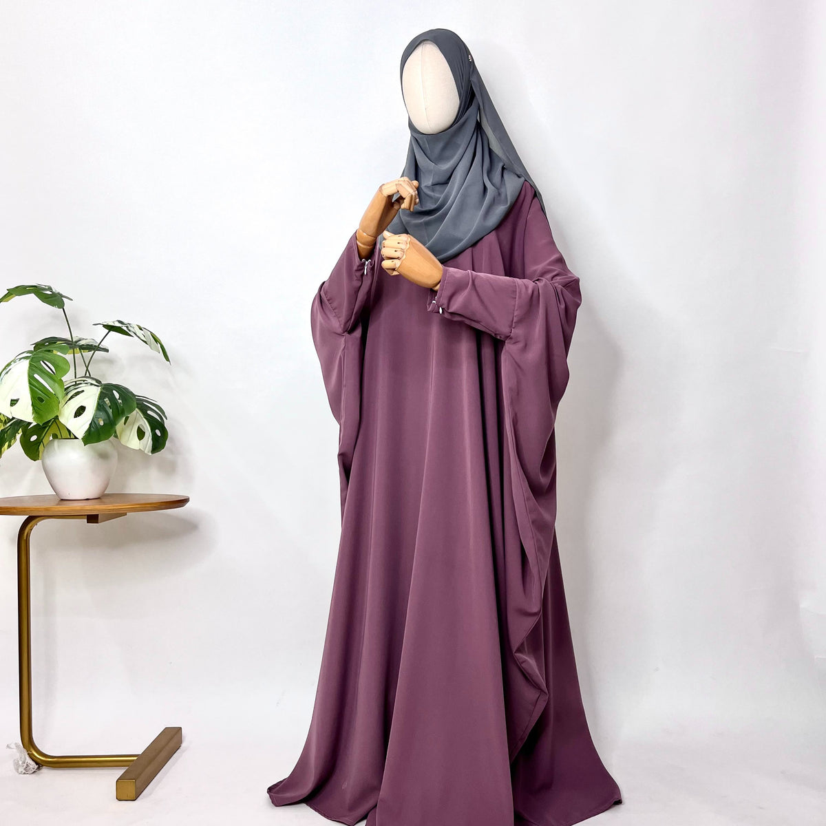 Kaftan Abaya With Zip Sleeves