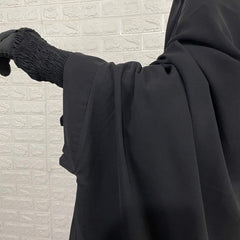 Black Two Pc Abaya Set
